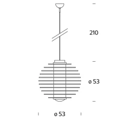 Fontana Arte 0024 Pendelleuchte