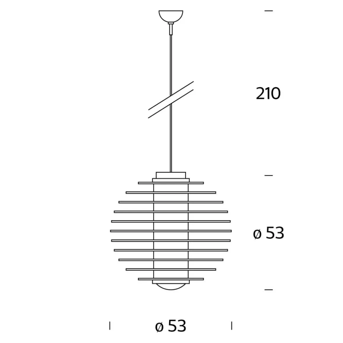 Fontana Arte 0024 Pendelleuchte