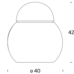 Fontana Arte Daruma Tischleuchte