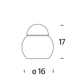 Fontana Arte Daruma Tischleuchte