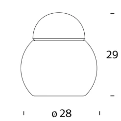 Fontana Arte Daruma Tischleuchte