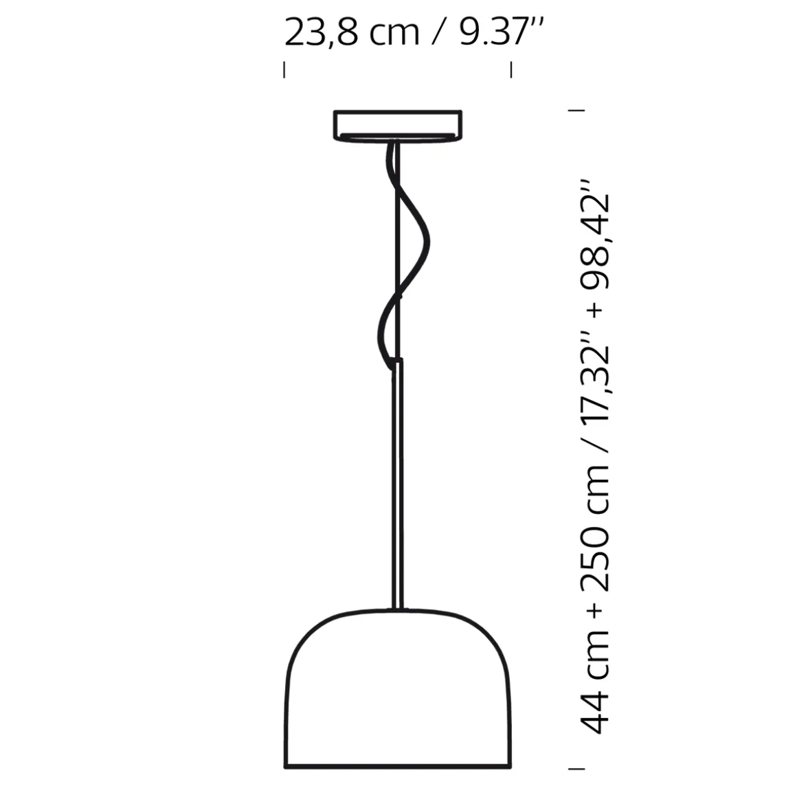 Fontana Arte Equatore LED Pendelleuchte