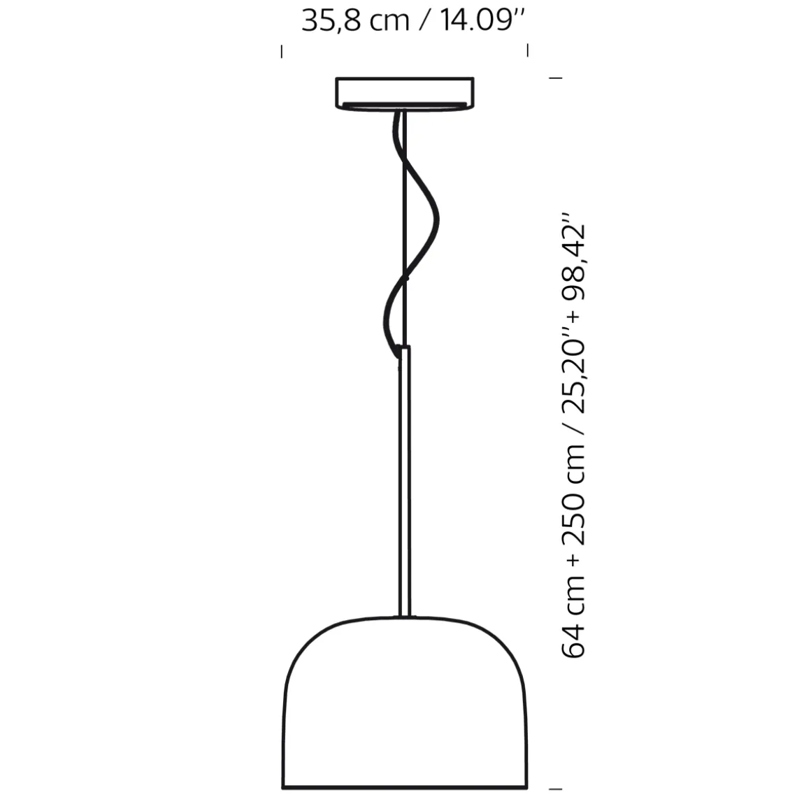 Fontana Arte Equatore LED Pendelleuchte