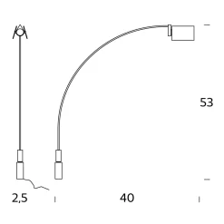Fontana Arte Falena Wandleuchte