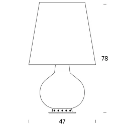 Fontana Arte Fontana Grande Tischleuchte