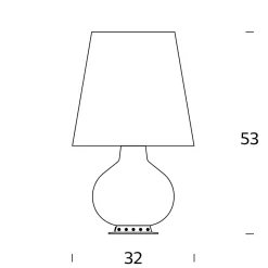 Fontana Arte Fontana Media Tischleuchte