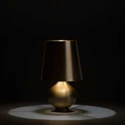 Fontana Arte Fontana Media Tischleuchte, Messing