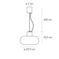 Fontana Arte Fontanella Grande Pendelleuchte