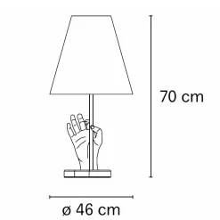 Fontana Arte Mano Tischleuchte