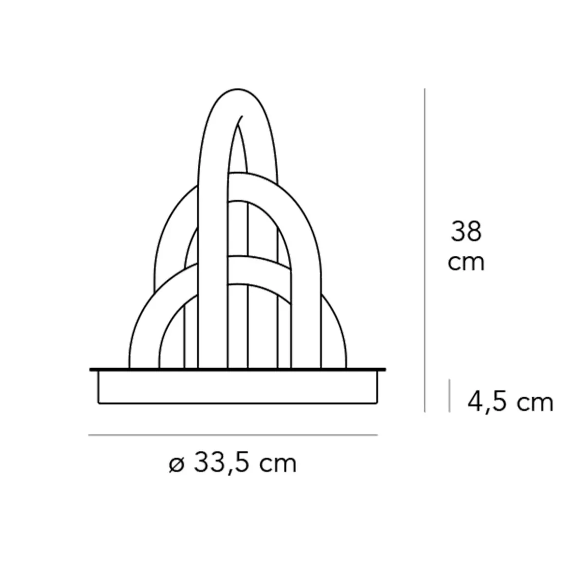 Fontana Arte Oort LED Tischleuchte