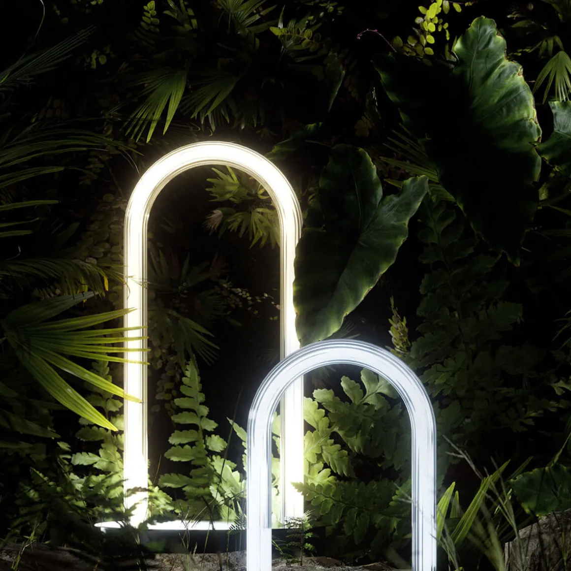 Fontana Arte Oort Outdoor LED Stehleuchte, U-Form