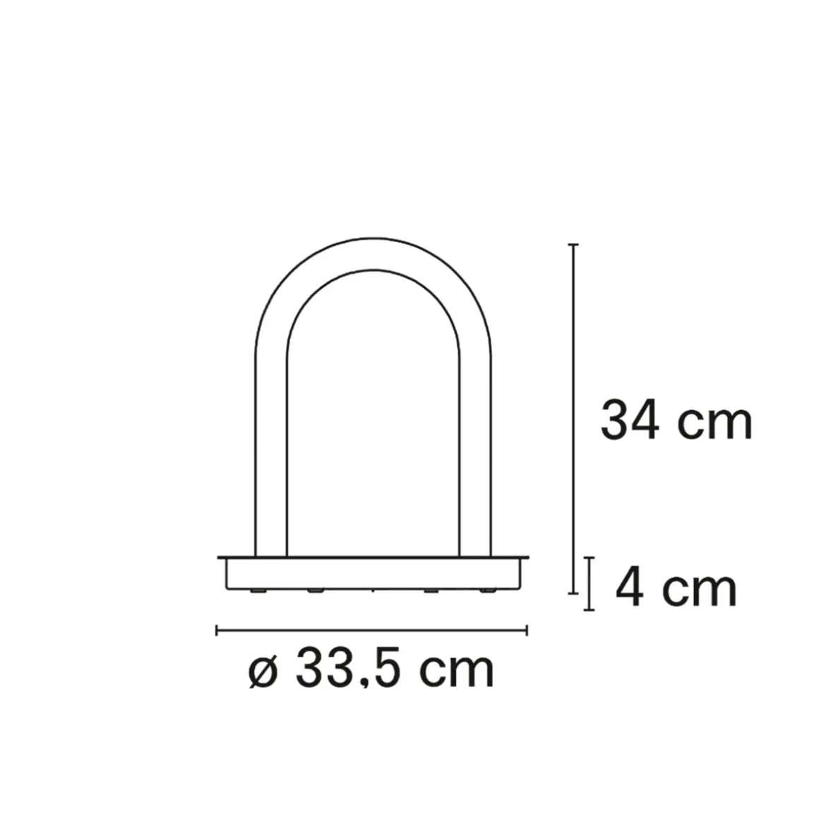 Fontana Arte Oort Outdoor LED Stehleuchte, U-Form