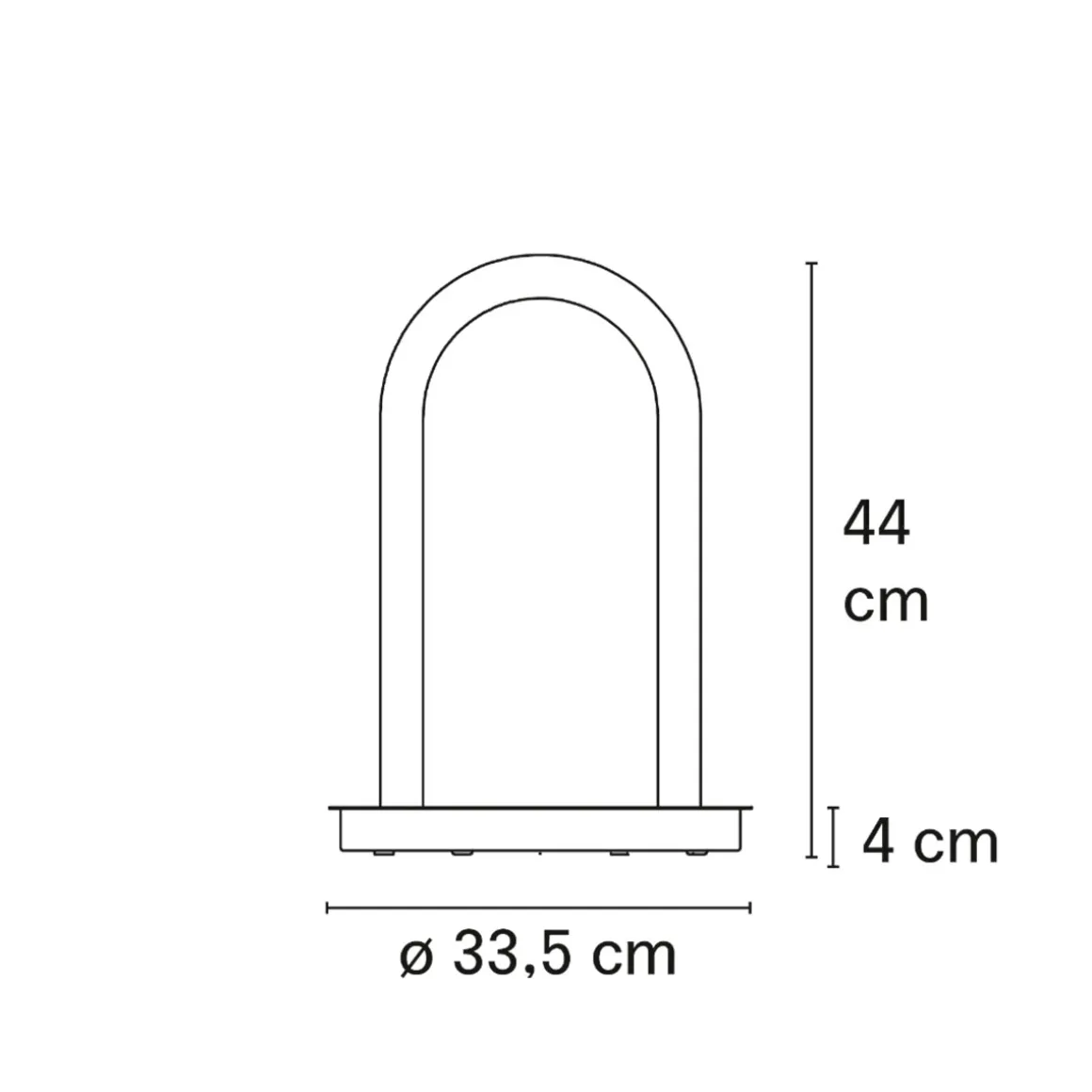 Fontana Arte Oort Outdoor LED Stehleuchte, U-Form