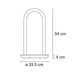 Fontana Arte Oort Outdoor LED Stehleuchte, U-Form