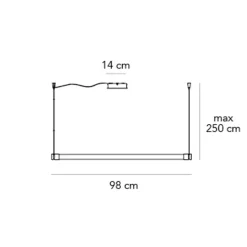 Fontana Arte Oort Vertikale LED Pendelleuchte