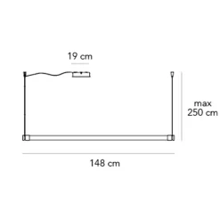 Fontana Arte Oort Vertikale LED Pendelleuchte