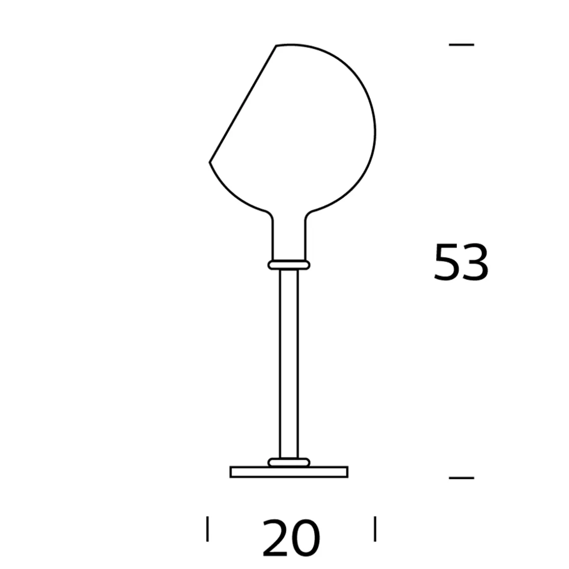 Fontana Arte Parola Tischleuchte, Rückläufer