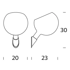 Fontana Arte Parola Wandleuchte