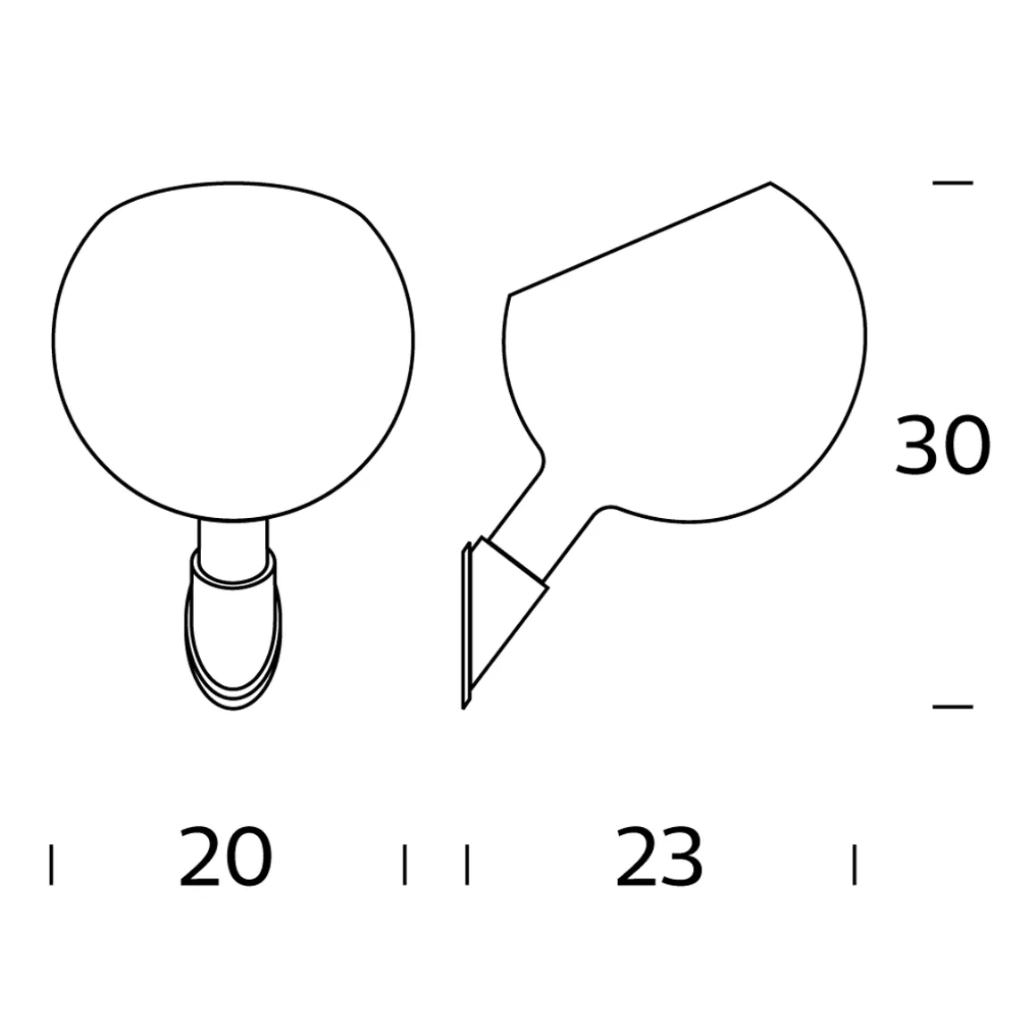 Fontana Arte Parola Wandleuchte