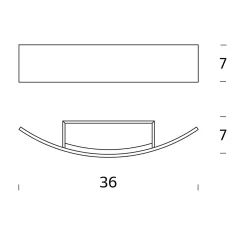 Fontana Arte Riga 36 LED Wandleuchte