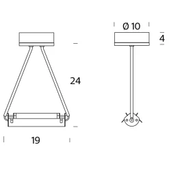 Fontana Arte Scintilla Grande Pendelleuchte