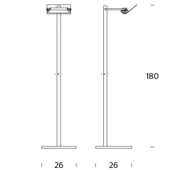 Fontana Arte Scintilla Grande Stehleuchte