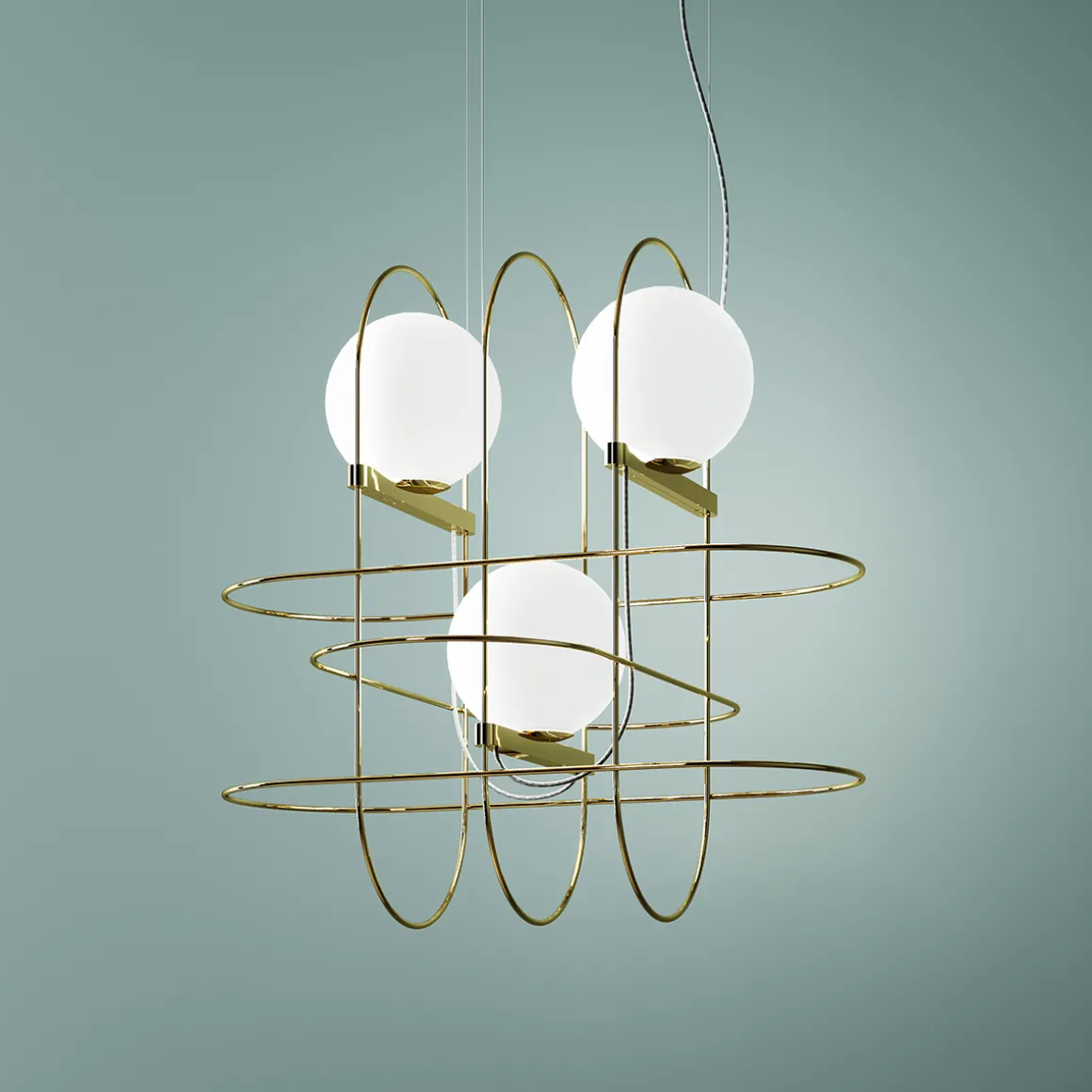 Fontana Arte Setareh LED Pendelleuchte, 3-flg.