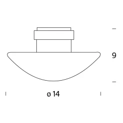 Fontana Arte Sillaba LED Wand- / Deckenleuchte IP40