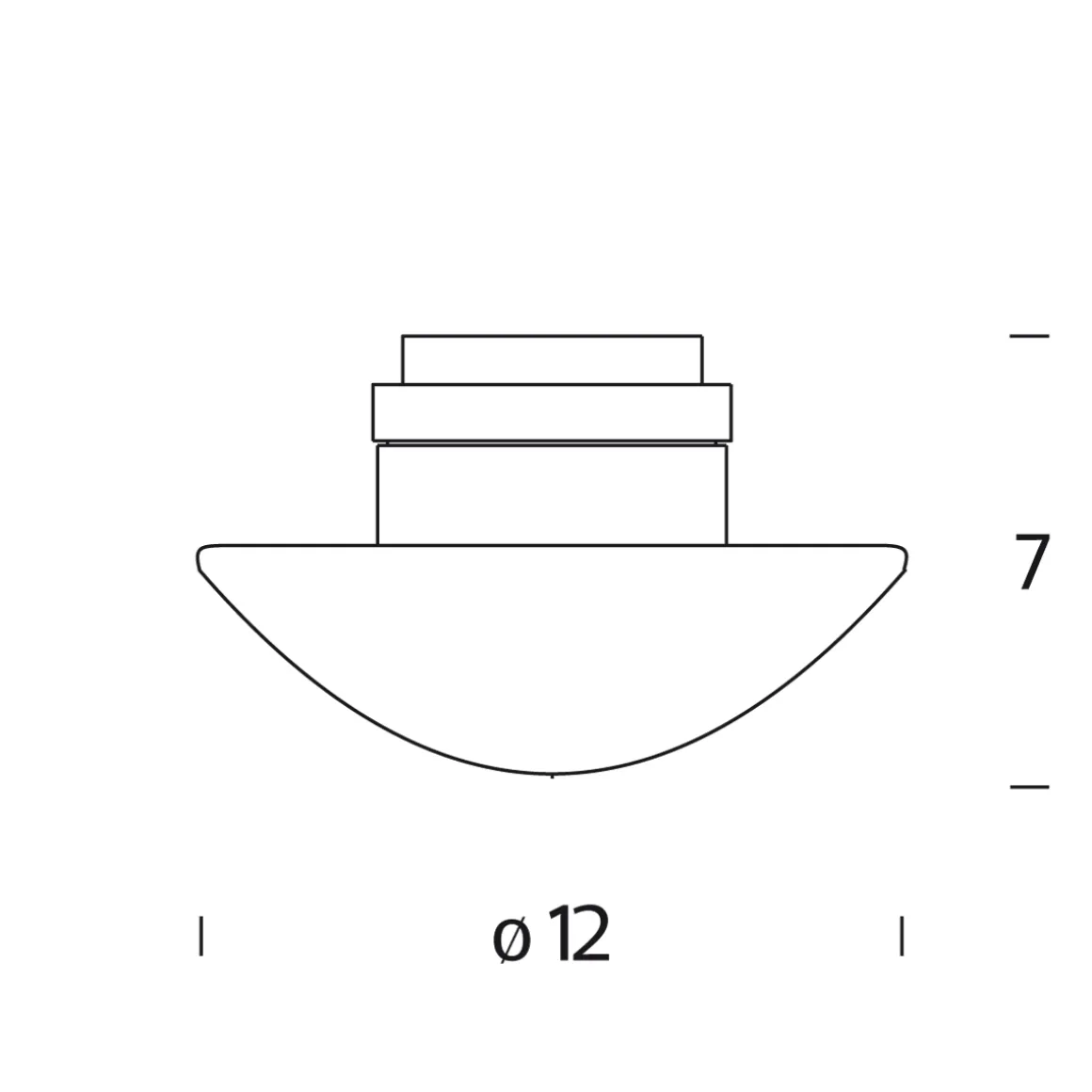 Fontana Arte Sillaba Wand- / Deckenleuchte IP44
