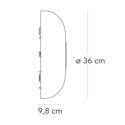 Fontana Arte Tropico Media LED Wand- / Deckenleuchte