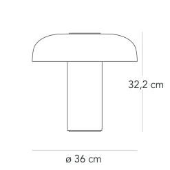 Fontana Arte Tropico Media LED Tischleuchte