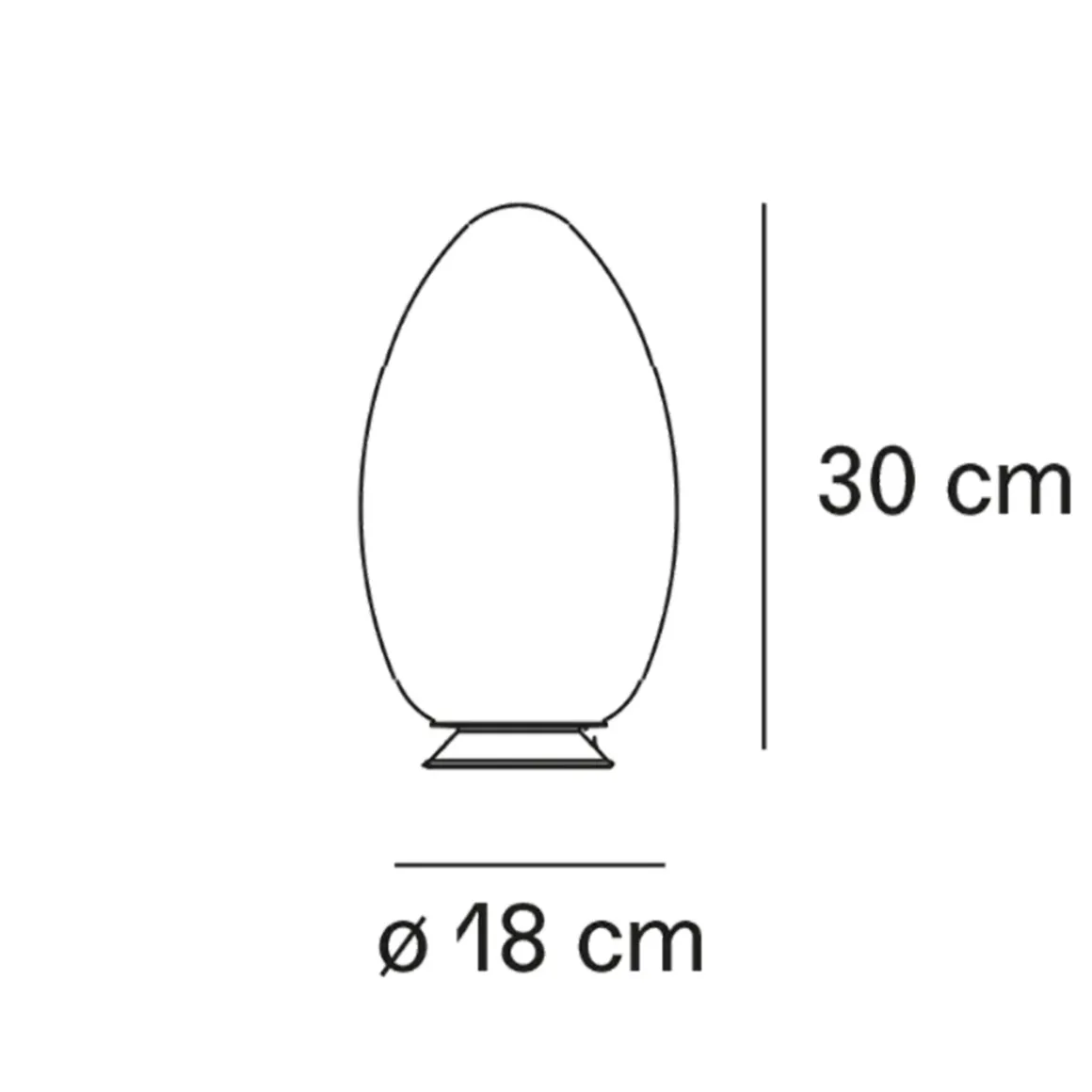 Fontana Arte Uovo LED Akkuleuchte