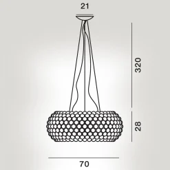 Foscarini Caboche Plus Grande MyLight Tunable White LED Sospensione