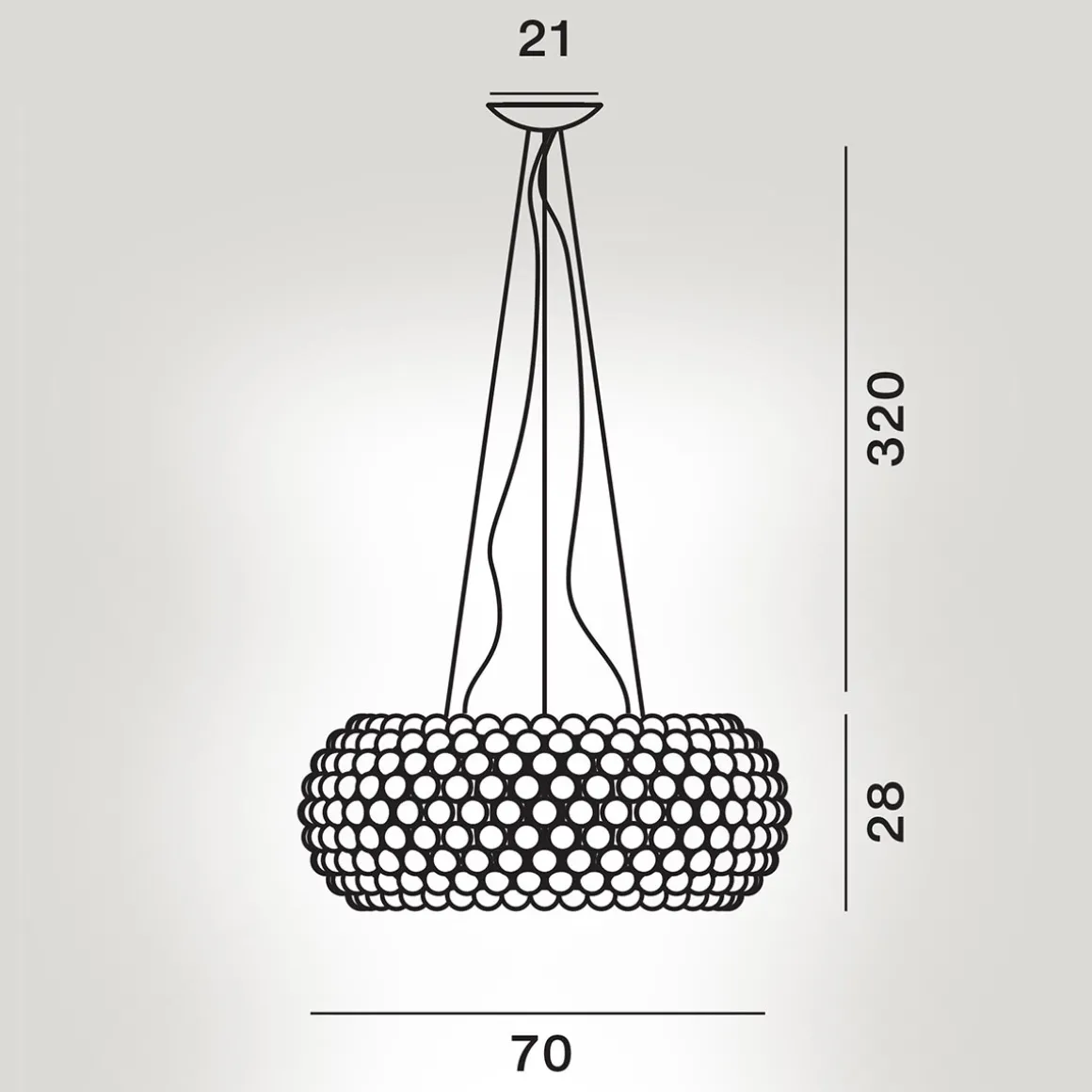Foscarini Caboche Plus Grande MyLight Tunable White LED Sospensione
