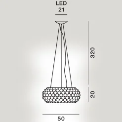 Foscarini Caboche Plus Media MyLight Tunable White LED Sospensione