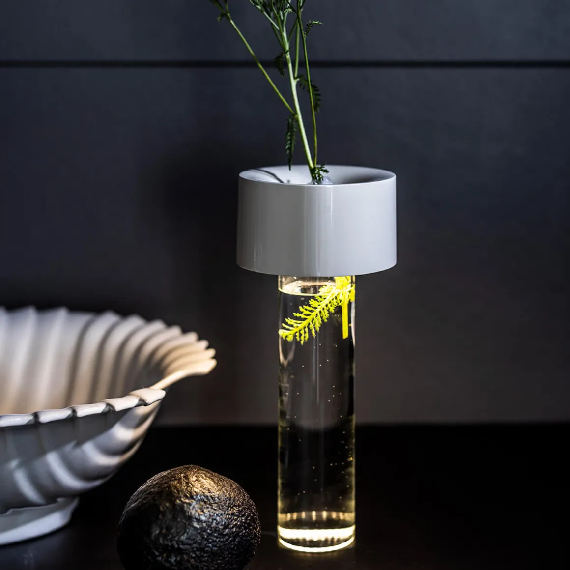 Foscarini Fleur LED Tavolo Akkuleuchte & Vase