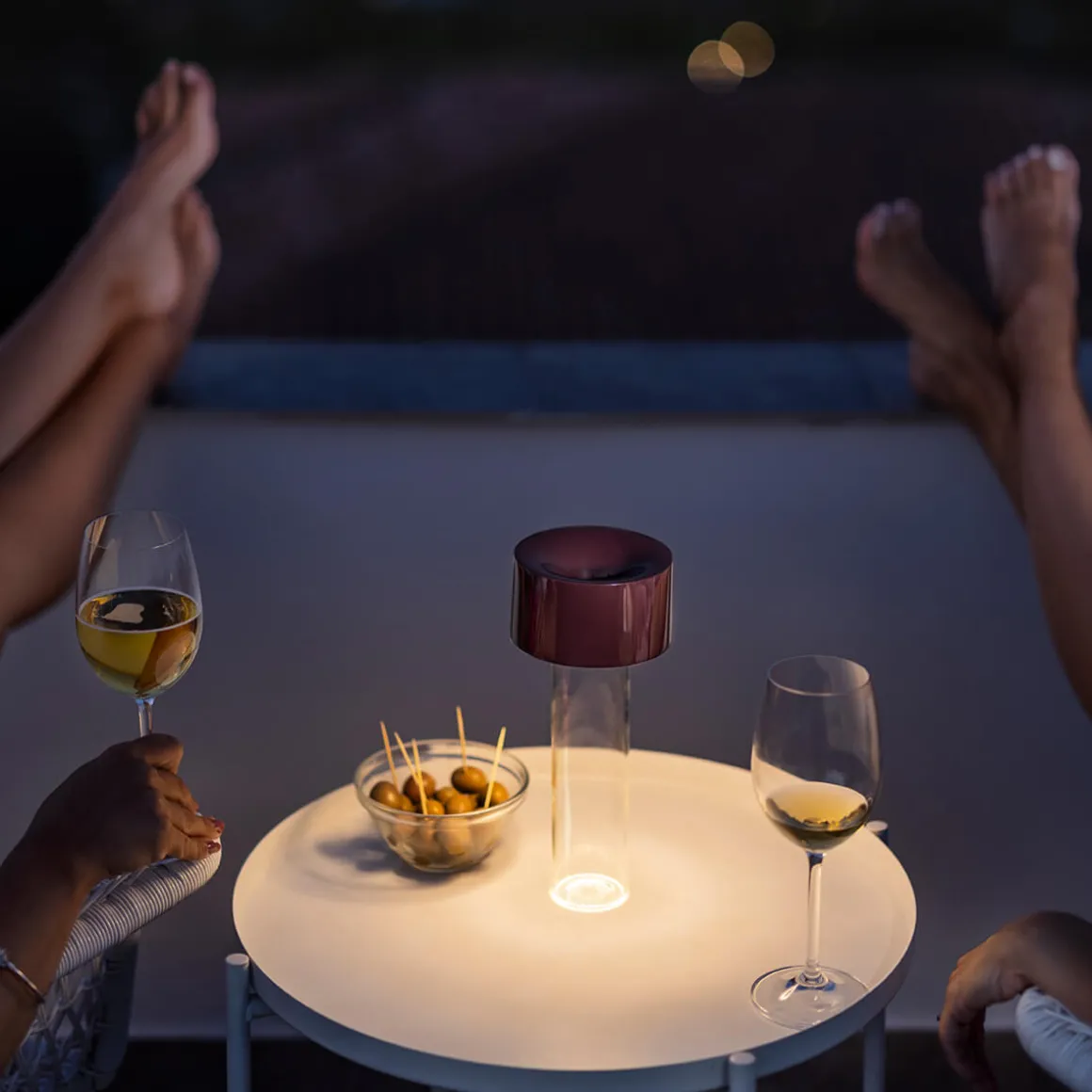 Foscarini Fleur LED Tavolo Akkuleuchte & Vase