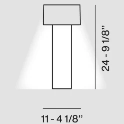 Foscarini Fleur LED Tavolo Akkuleuchte & Vase