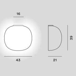 Foscarini Gem Semi Parete