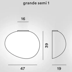 Foscarini Gregg Grande Semi 1 Parete