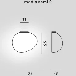 Foscarini Gregg Media Semi 2 Parete