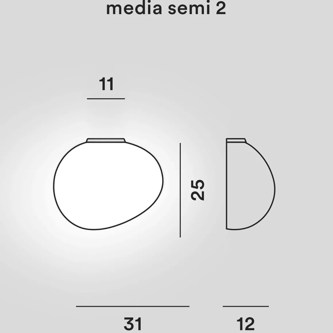 Foscarini Gregg Media Semi 2 Parete