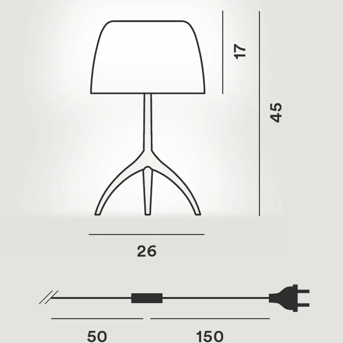 Foscarini Lumiere Grande Tavolo, mit Dimmer