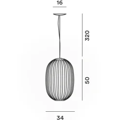 Foscarini Plass Media Sospensione