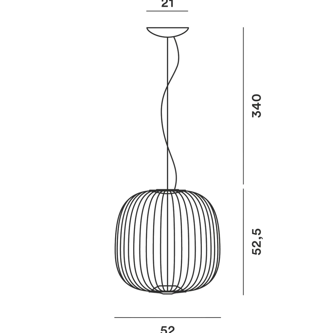 Foscarini Spokes 2 LED Sospensione, dimmbar