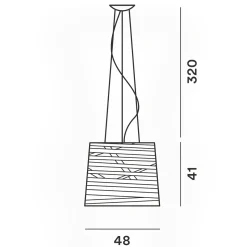 Foscarini Tress Grande LED Sospensione, 1. Generation