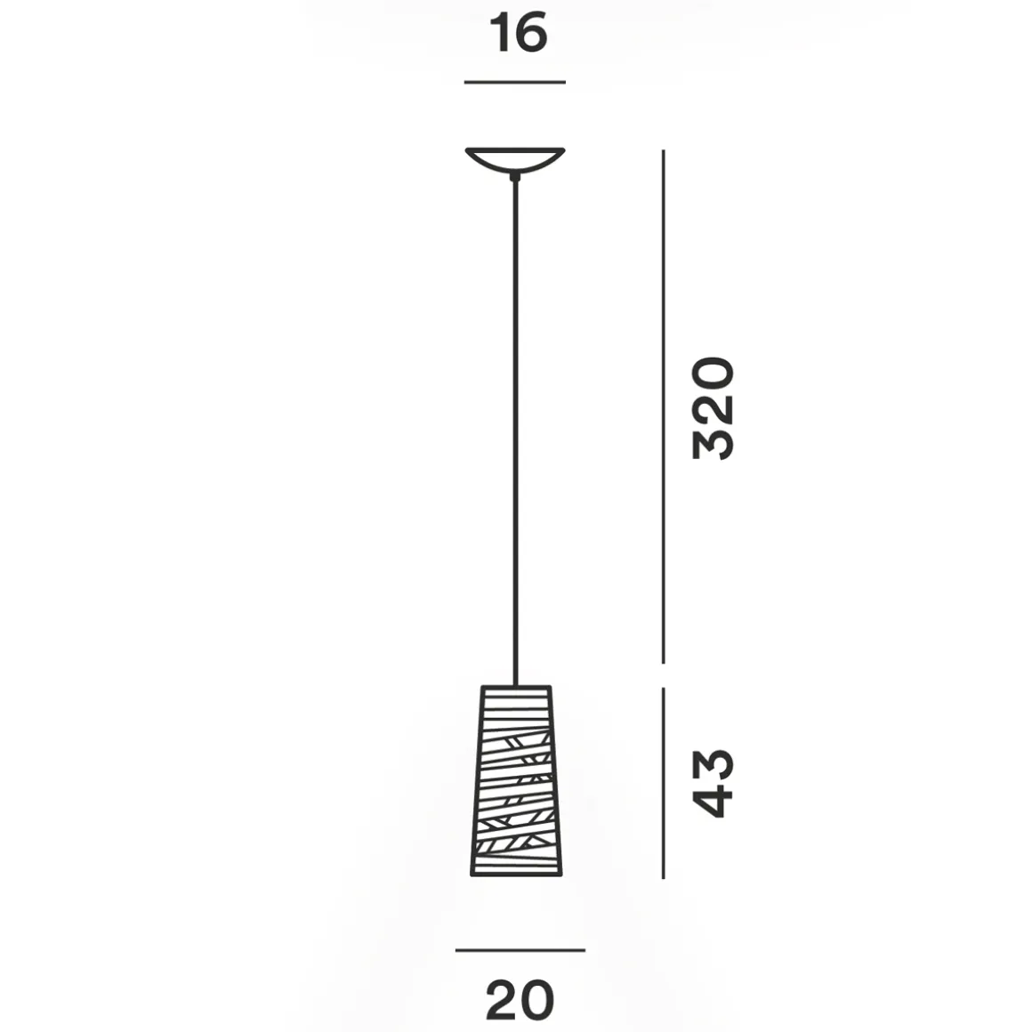 Foscarini Tress Mini Sospensione
