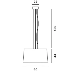 Foscarini Twice as Twiggy LED Sospensione