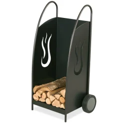 Heibi Fahrbarer Holzwagen Flammen