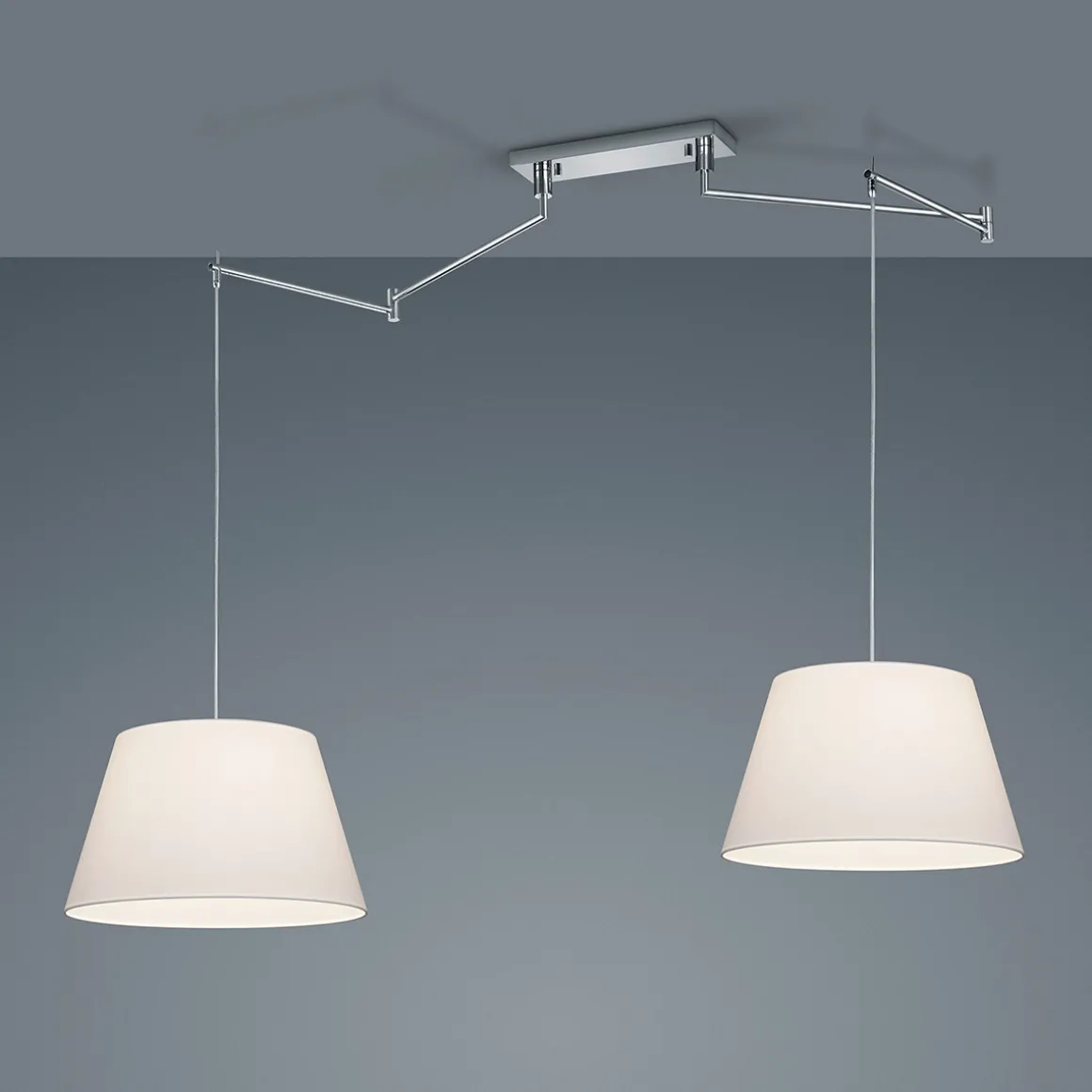 Helestra Certo Pendelleuchte, 2-flg., konisch